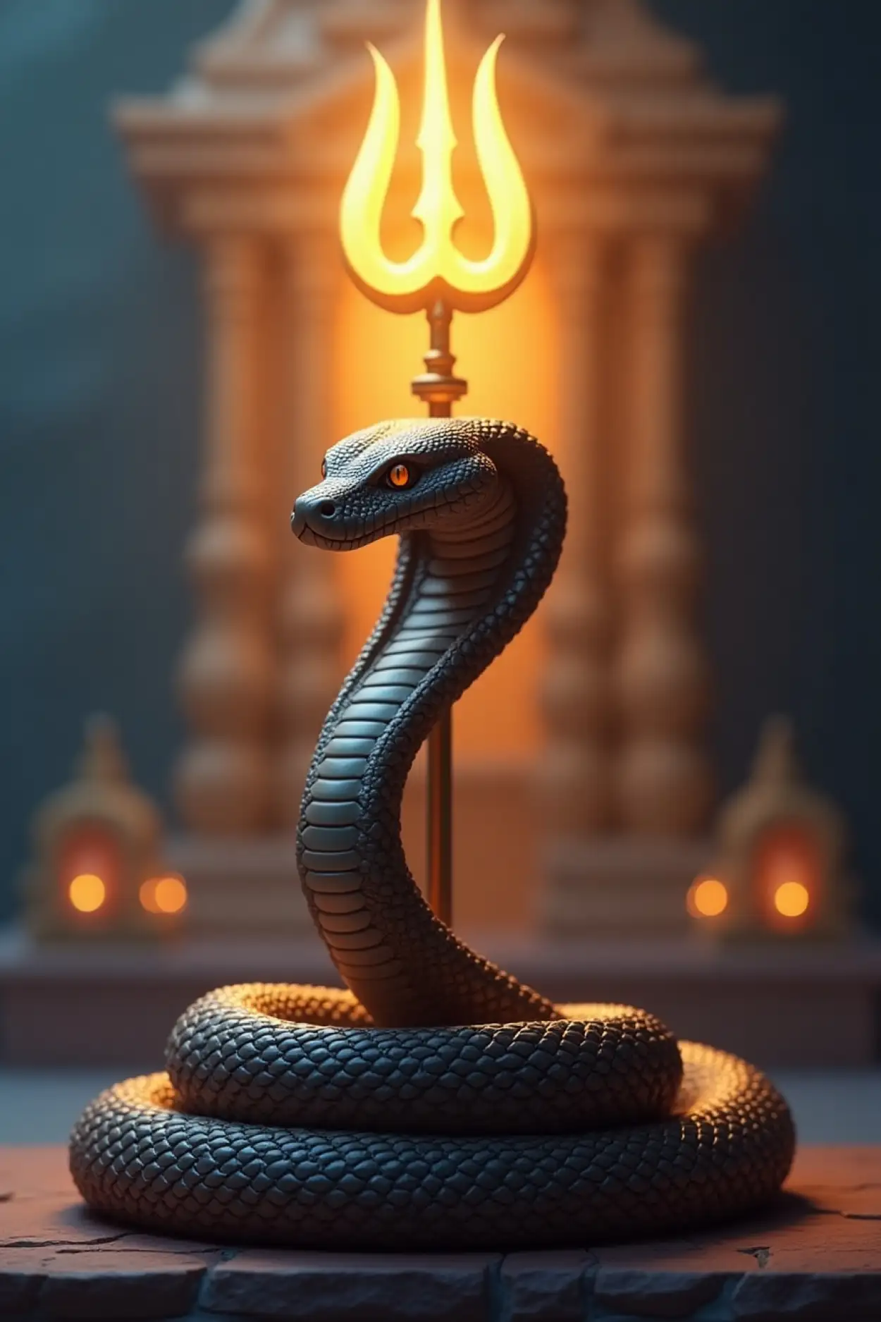 Vector style Nag Panchami illustrations