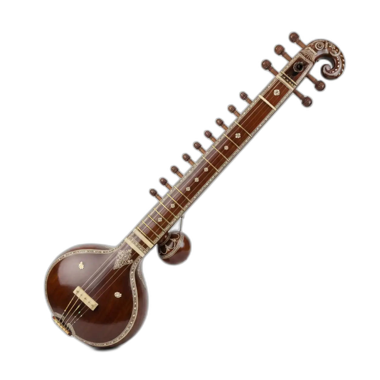 veena instrument png without background