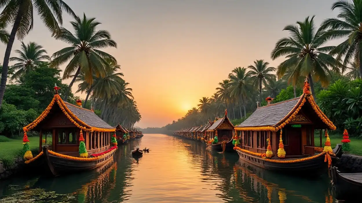 vibrant onam festival background images