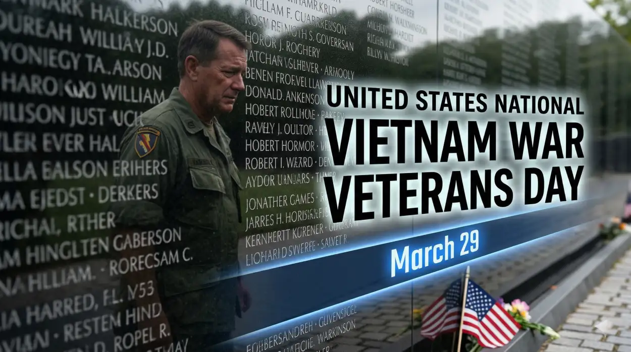 Free Download Vietnam Veterans Day Banner Hd Images - High Quality United States National Vietnam War Veterans Day Image