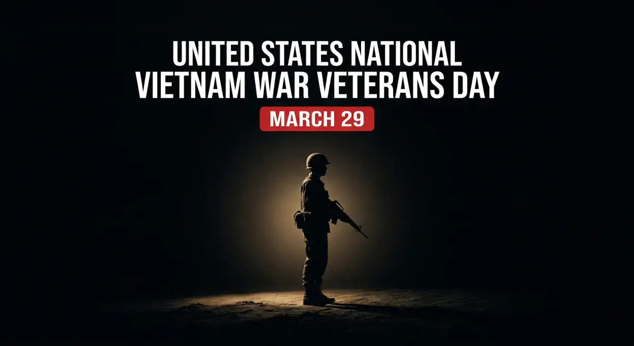 Free Download Vietnam Veterans Day Social Media Post Template - High Quality United States National Vietnam War Veterans Day Image
