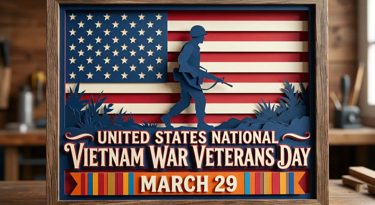 Free Download Vietnam War Veterans Day Poster Design - High Quality United States National Vietnam War Veterans Day Image