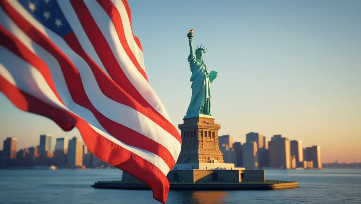 vintage american flag background