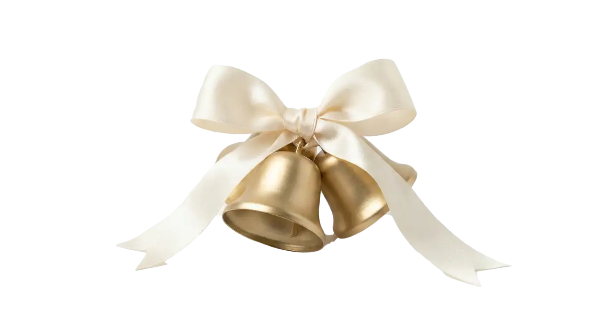 Free Download Vintage Christmas Bell Png Transparent - High Quality Christmas Bell Png PNG Image