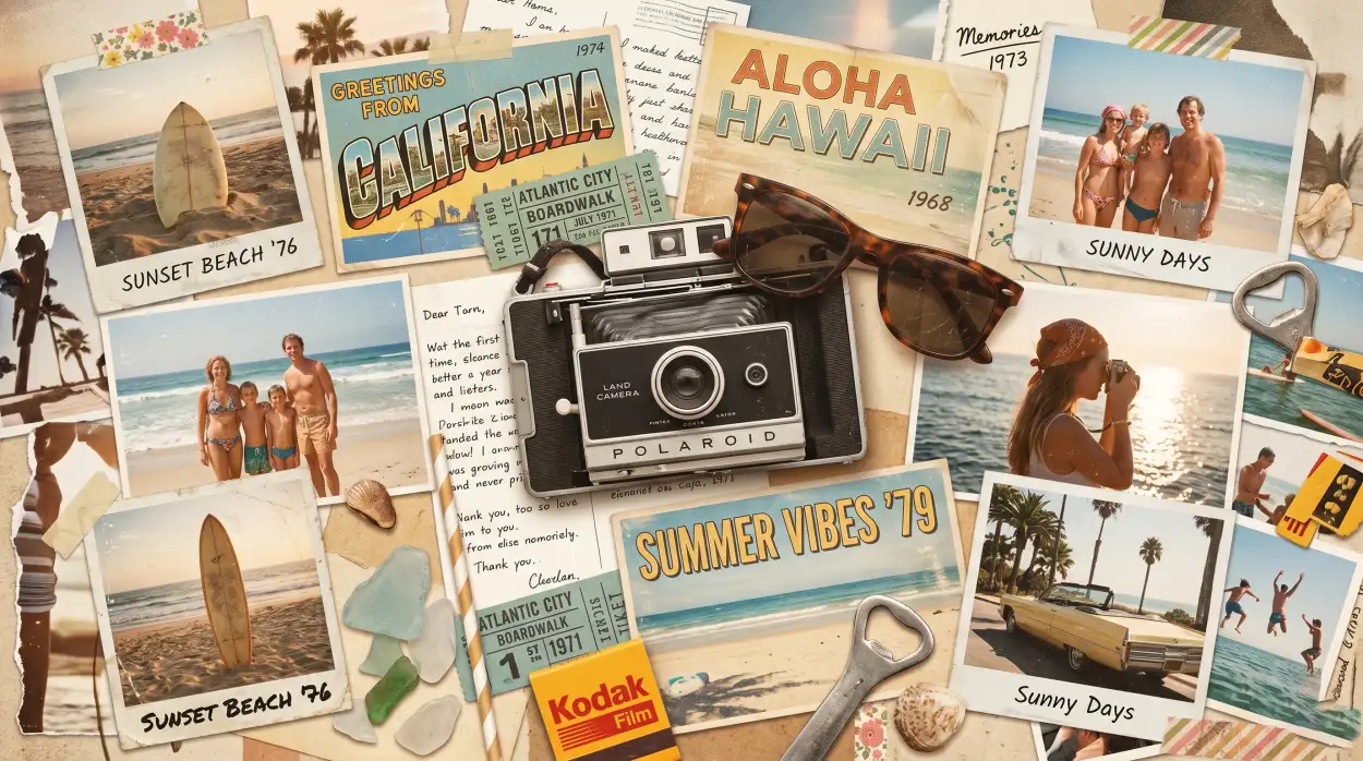Free Download Vintage Summer Aesthetic Wallpaper Collage - High Quality Summer Aesthetic Wallpaper Image