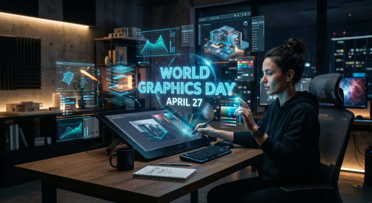 Free Download Viral World Graphics Day Social Media Post - High Quality World Graphics Day 2026 Image