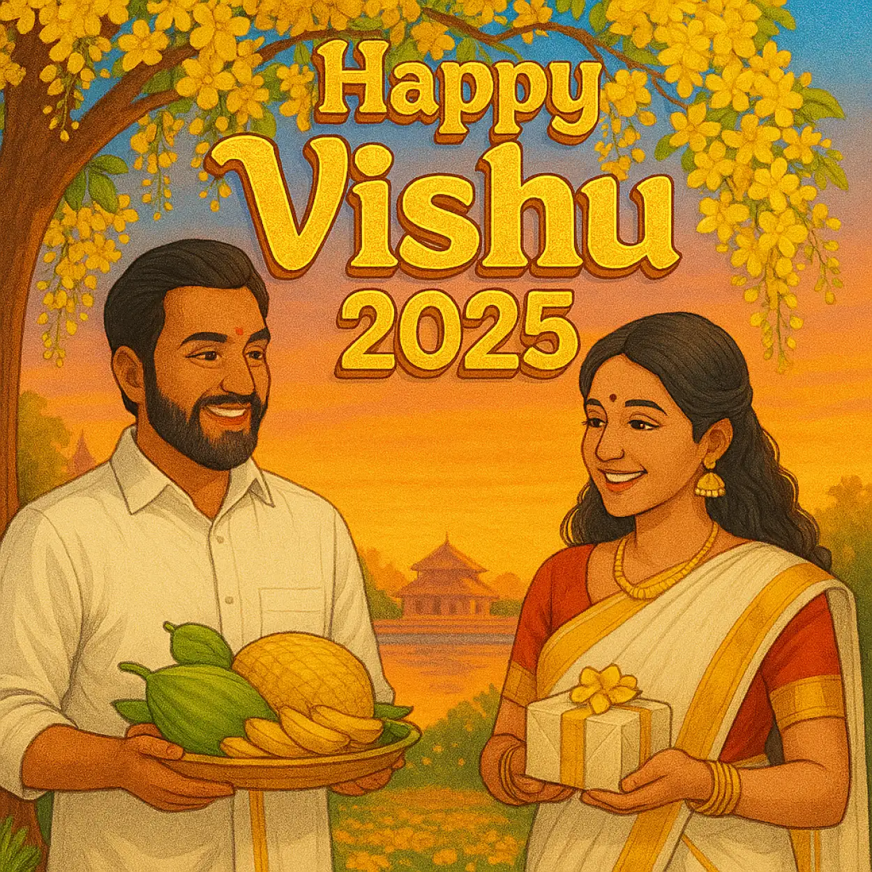 Vishu 2025 photo for Facebook sharing