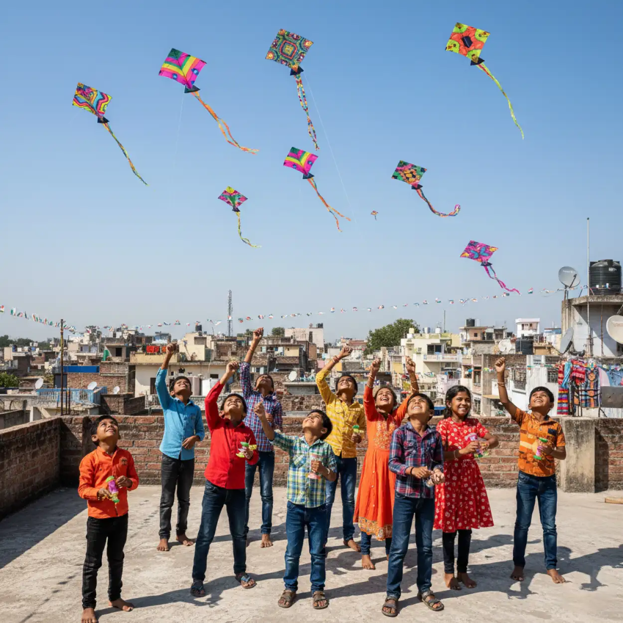 watercolor children day background for greeting cards