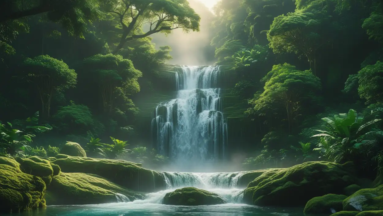 Free Download Waterfall Background For Mobile Wallpaper - High Quality Waterfall Background Background
