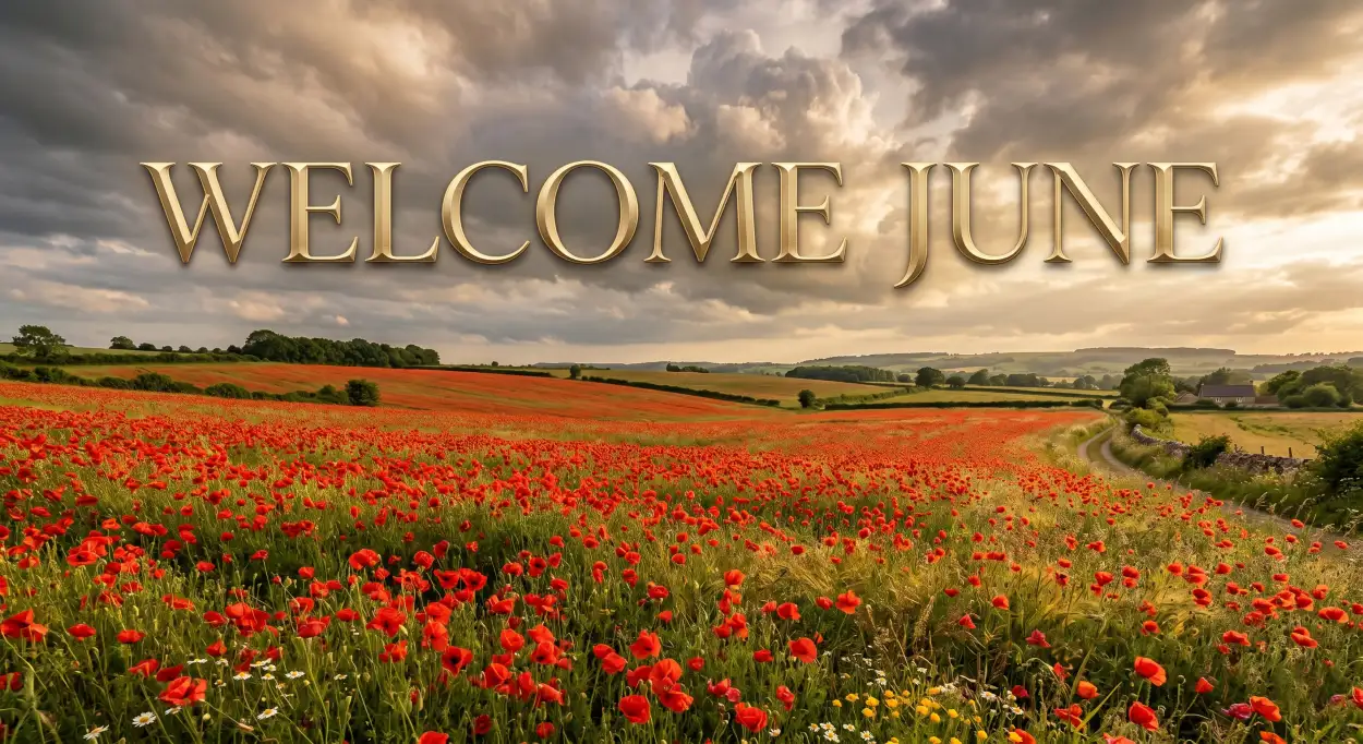 Free Download Welcome June 2026 Inspirational Social Media Banner - High Quality Welcome June Image