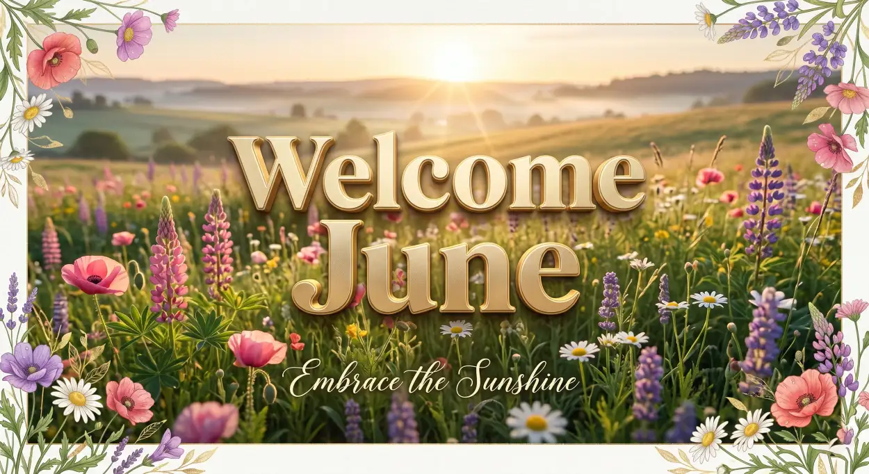 Free Download Welcome June 2026 Professional Social Media Banner Design - High Quality Welcome June Image