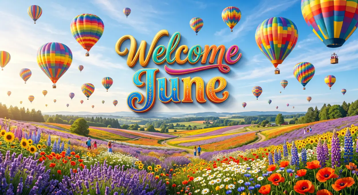 Free Download Welcome June Artistic Background Images - High Quality Welcome June Background Image