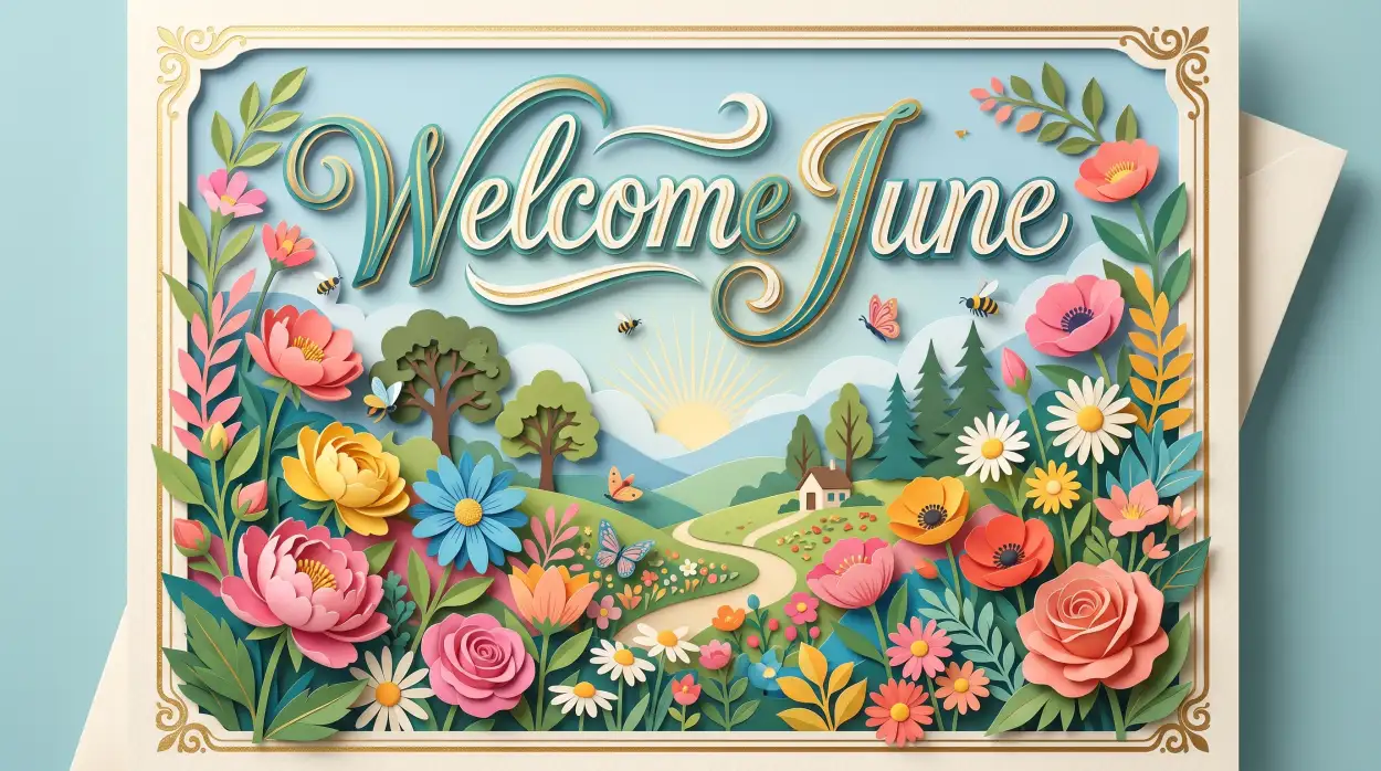 Free Download Welcome June Vector Background Download - High Quality Welcome June Background Image