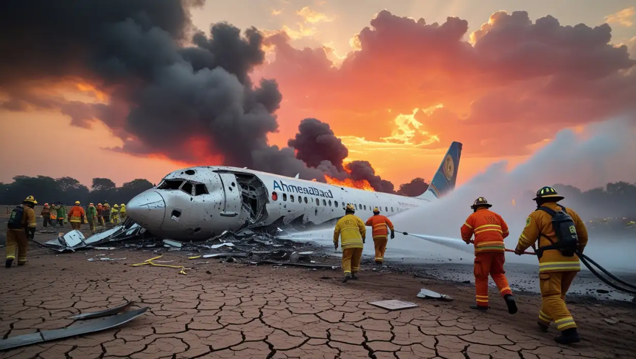 What caused the Ahmedabad plane crash