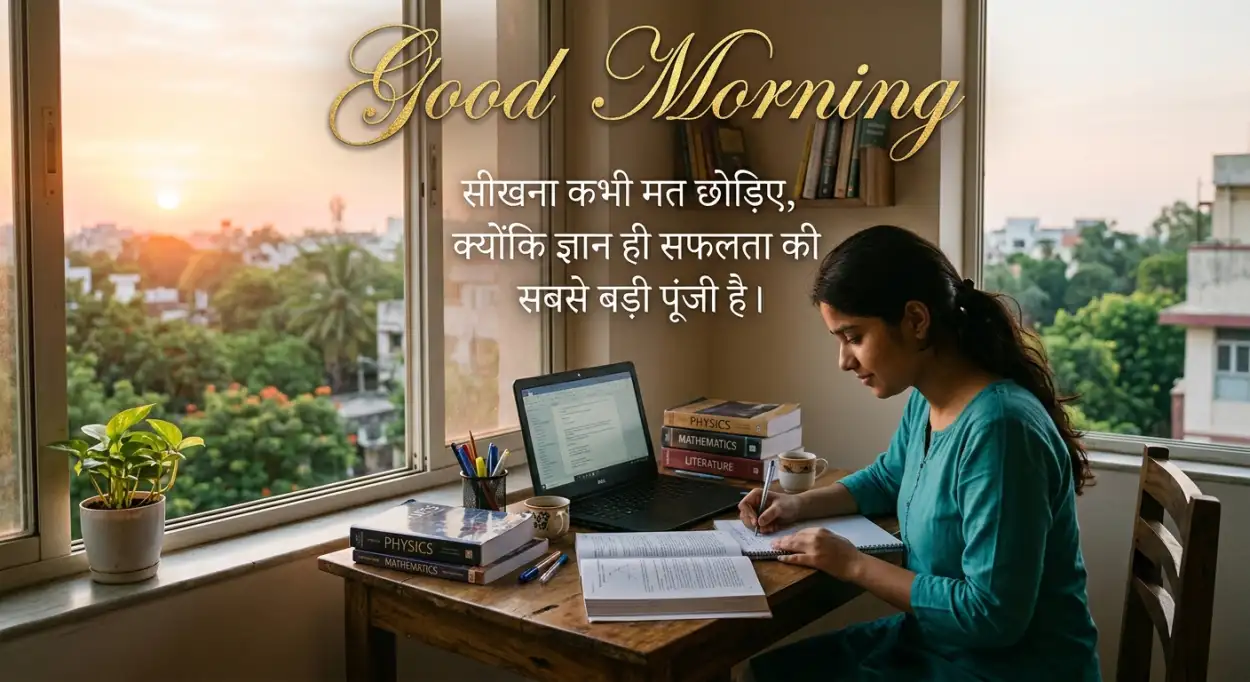 Free Download Whatsapp Good Morning Quotes Hindi - High Quality Good Morning Motivational Quotes Hindi Image