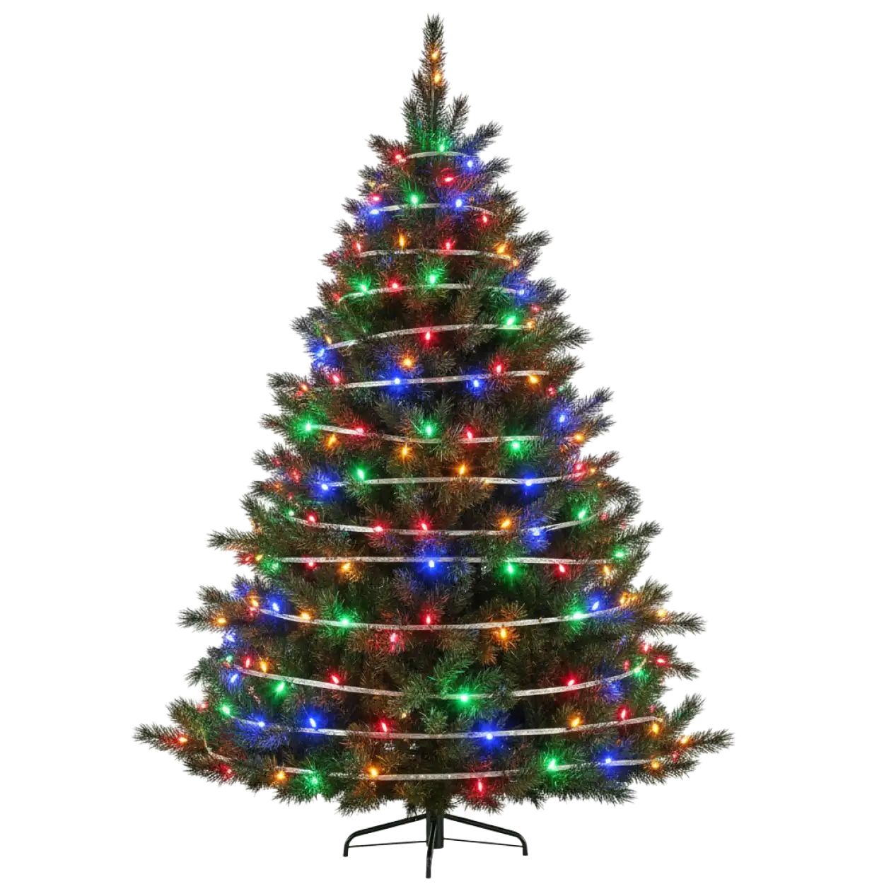 White Christmas tree PNG snow effect