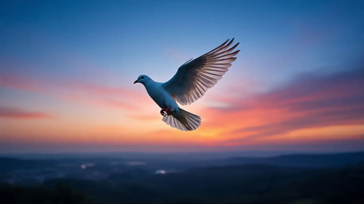 White Dove Flying In Blue Sky Symbol Of Unity - Royalty Free White Dove Flying Image | Pngmagic Free Download White Dove Flying In Blue Sky Symbol Of Unity - High Quality White Dove Flying Background