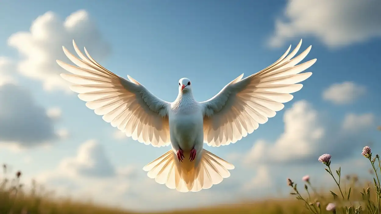 White Dove Flying In Blue Sky Transparent Background - Royalty Free White Dove Flying Image | Pngmagic Free Download White Dove Flying In Blue Sky Transparent Background - High Quality White Dove Flying Background
