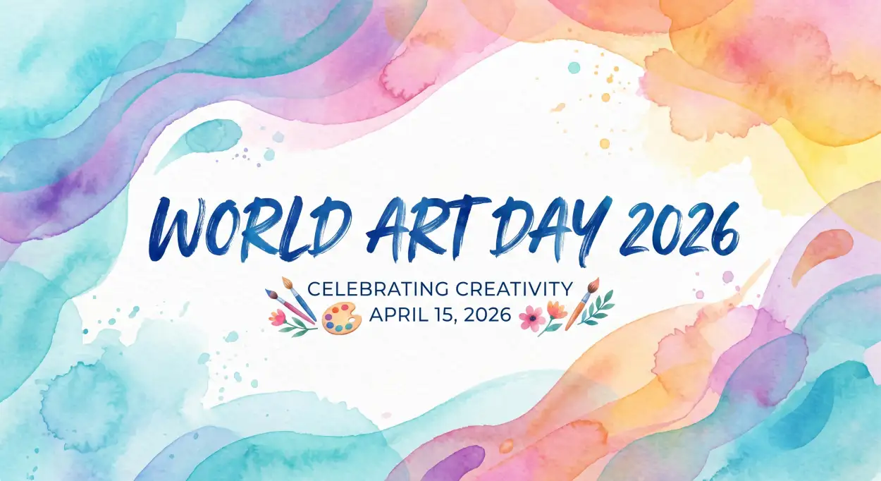 Free Download Why We Celebrate World Art Day 2 - High Quality World Art Day 2026 Wishes Image