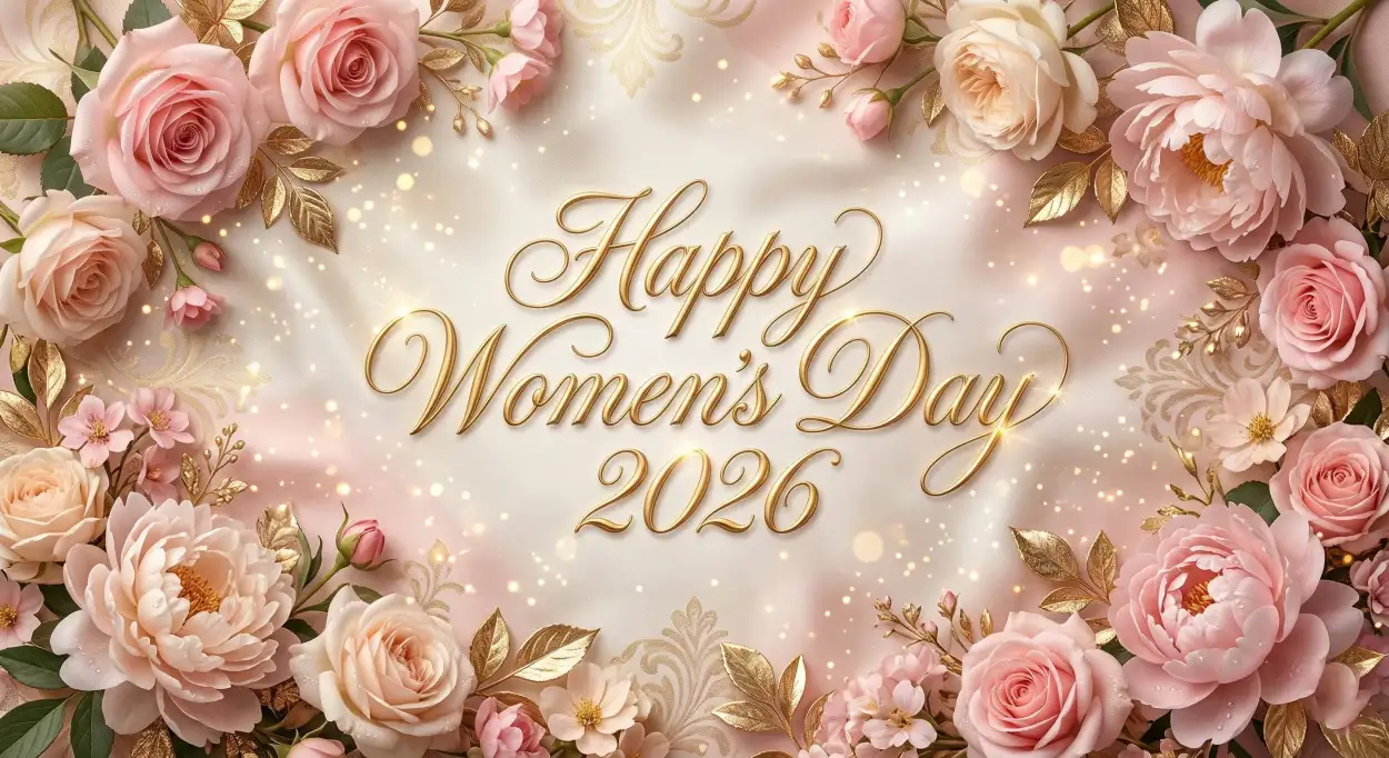 womens day 2026 elegant wallpaper