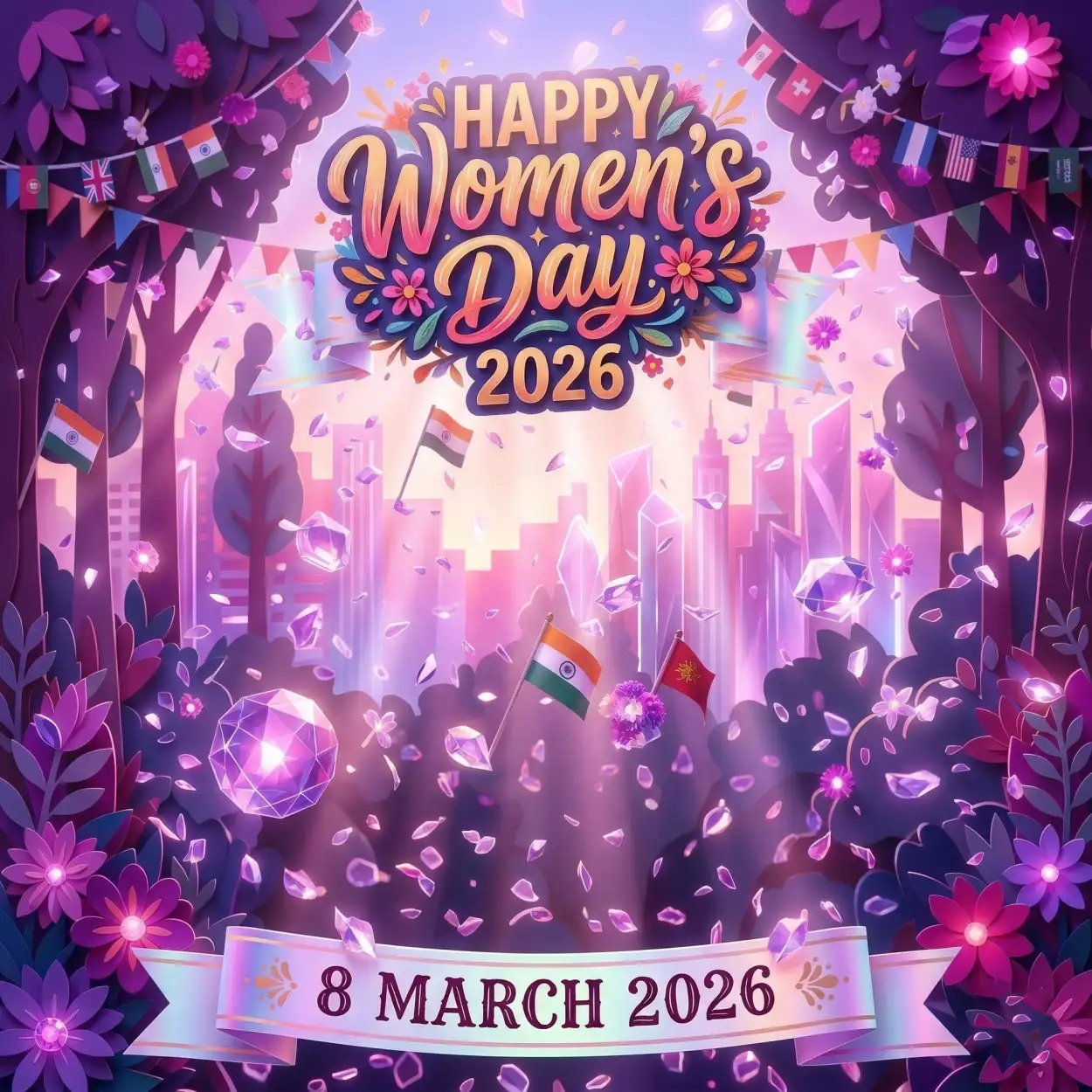 womens day 2026 festival banner design