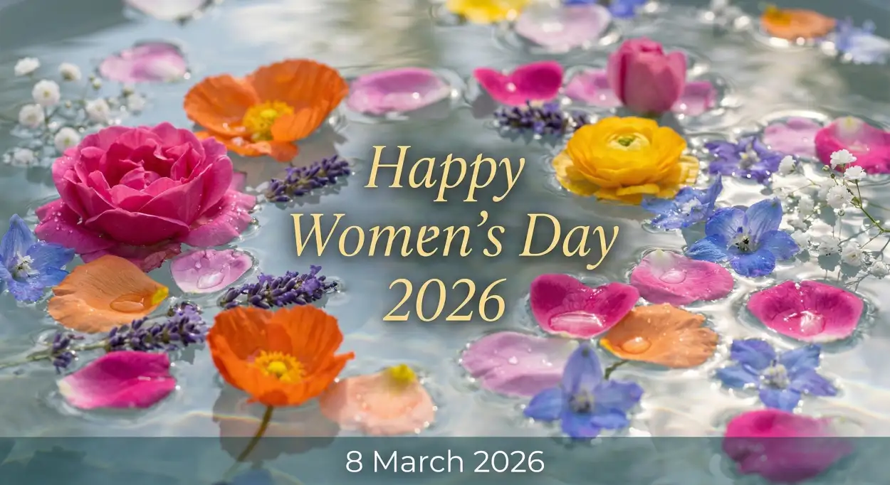 womens day 2026 floral design poster