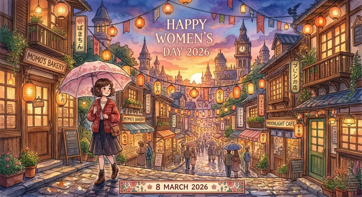 womens day 2026 school celebration poster