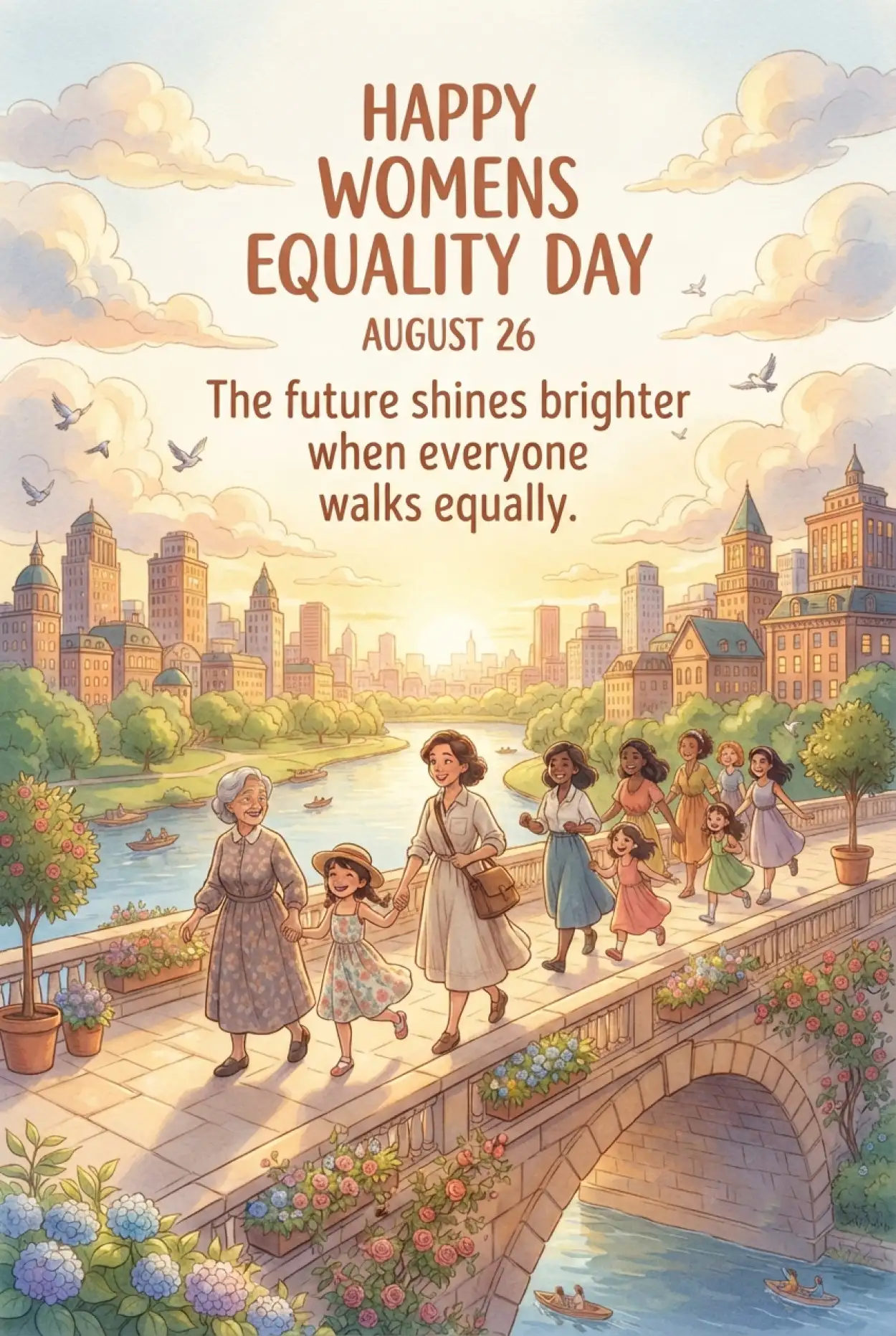 Free Download Womens Equality Day 2026 Equal Rights Poster - High Quality American Womens Equality Day 2026 Image