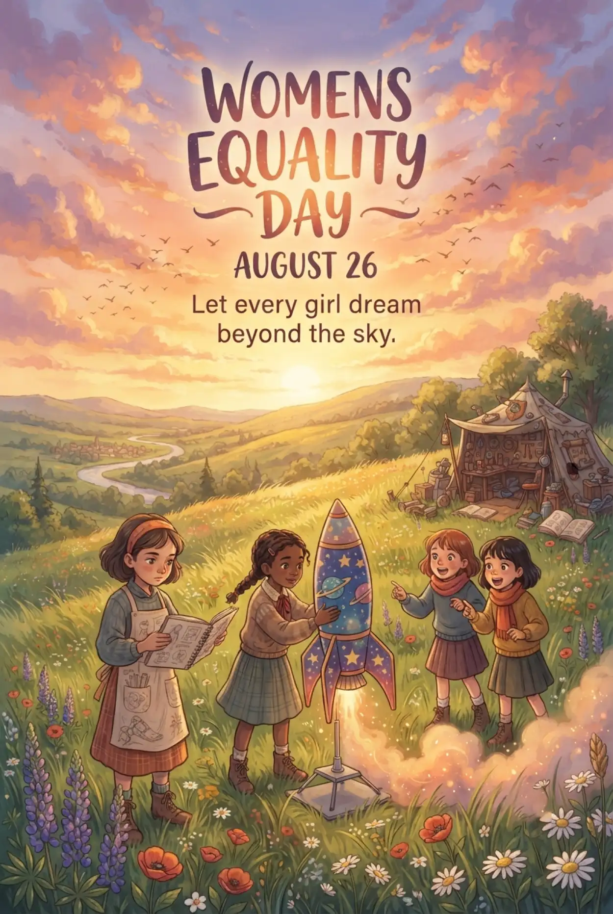 Free Download Womens Equality Day 2026 Event Poster - High Quality American Womens Equality Day 2026 Image