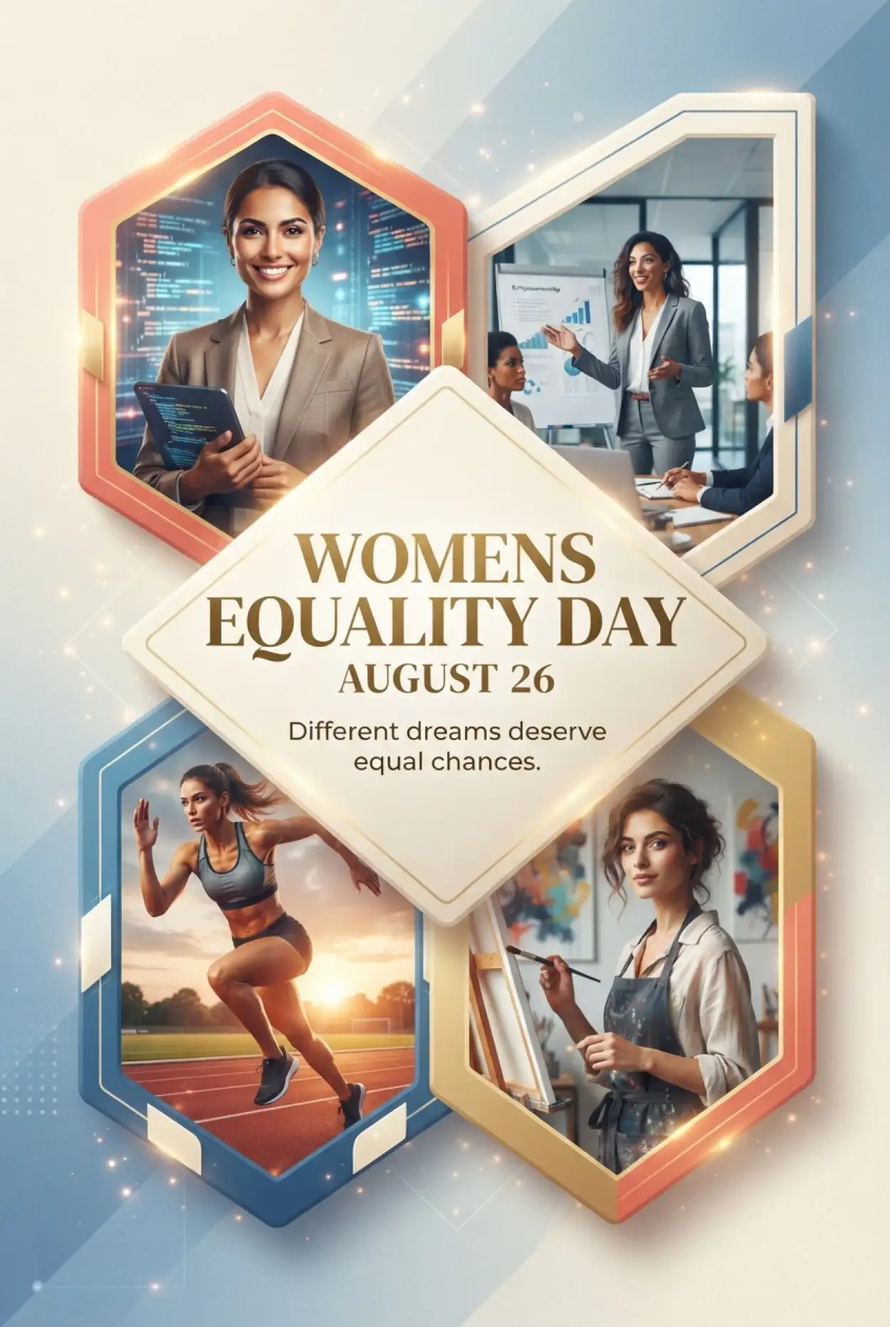 Free Download Womens Equality Day 2026 Psd Template - High Quality American Womens Equality Day 2026 Image