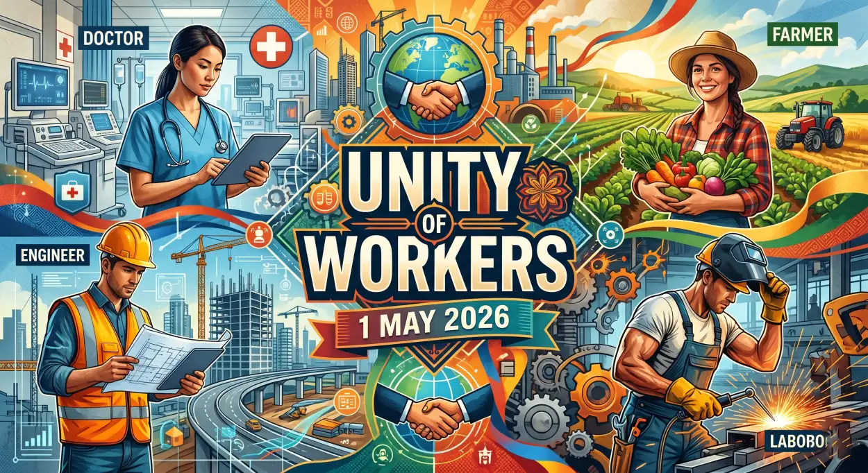 Free Download Worker Unity Images May Day - High Quality International Labor Day Wishes 2026 Image