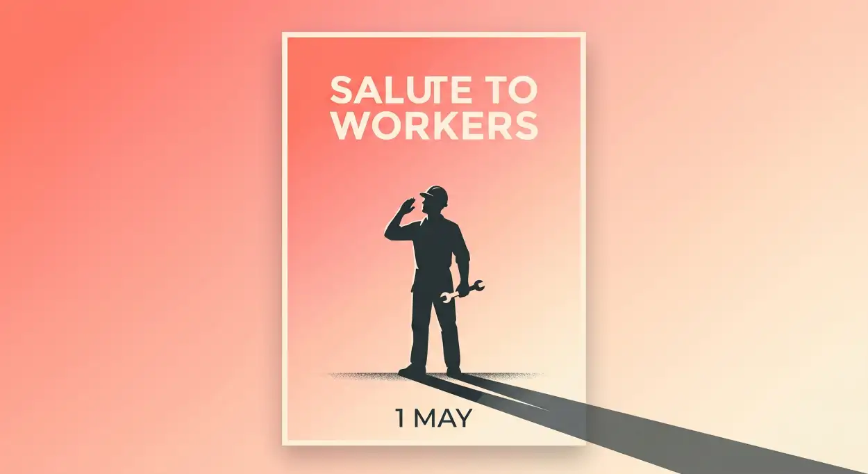 Free Download Workers Day Greeting Cards Free Download - High Quality International Labor Day Wishes 2026 Image