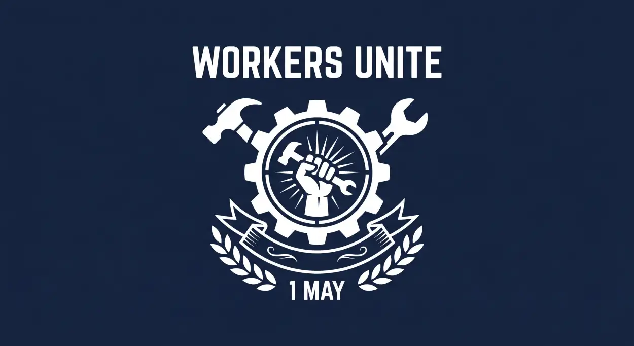 Free Download Workers Day Logo Png Transparent - High Quality International Labor Day Wishes 2026 Transparent PNG