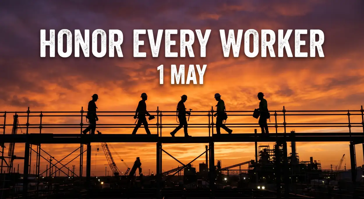 Free Download Workers Day Reel Images And Quotes - High Quality International Labor Day Wishes 2026 Image