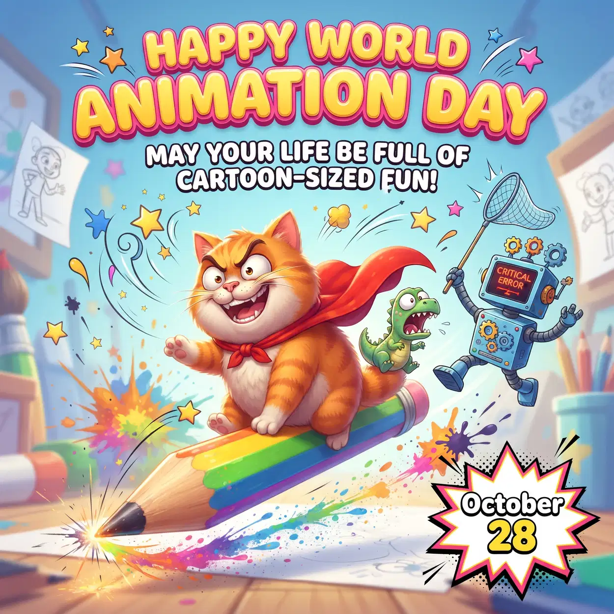 World Animation Day 2026 Greetings (HD) – Free Download