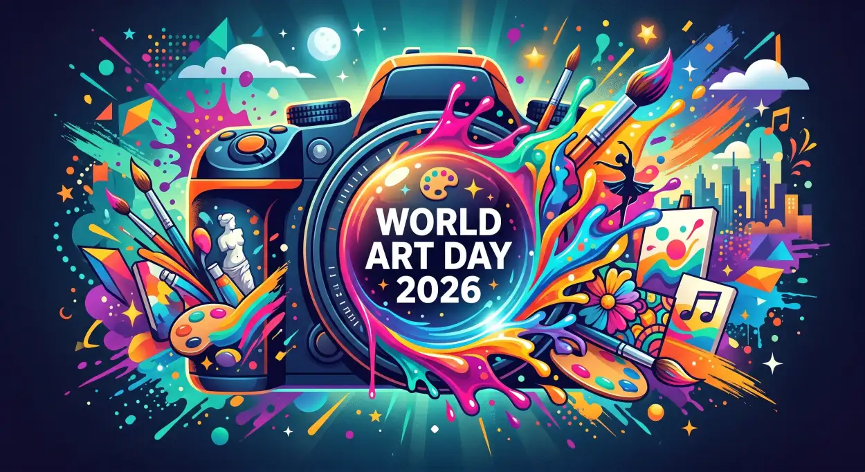 Free Download World Art Day 2026 Instagram Captions And Hashtags 2 - High Quality World Art Day 2026 Wishes Image