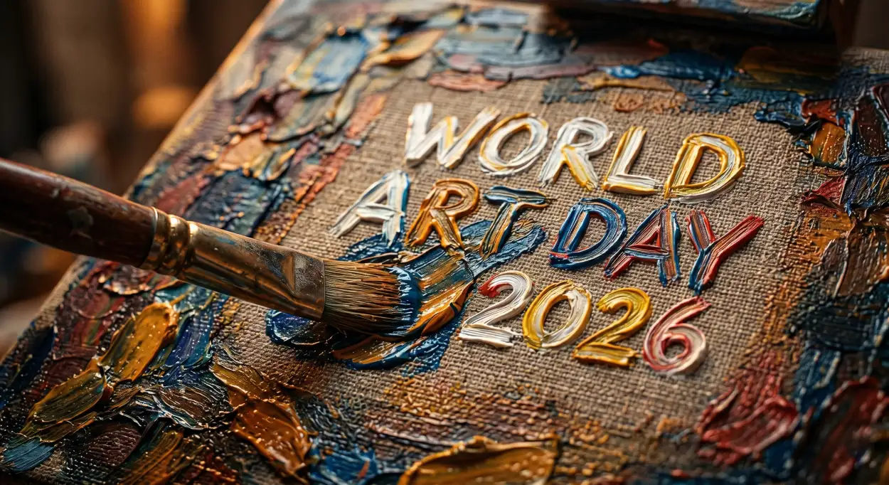 Free Download World Art Day Creative Templates Free Download 2 - High Quality World Art Day 2026 Wishes Image