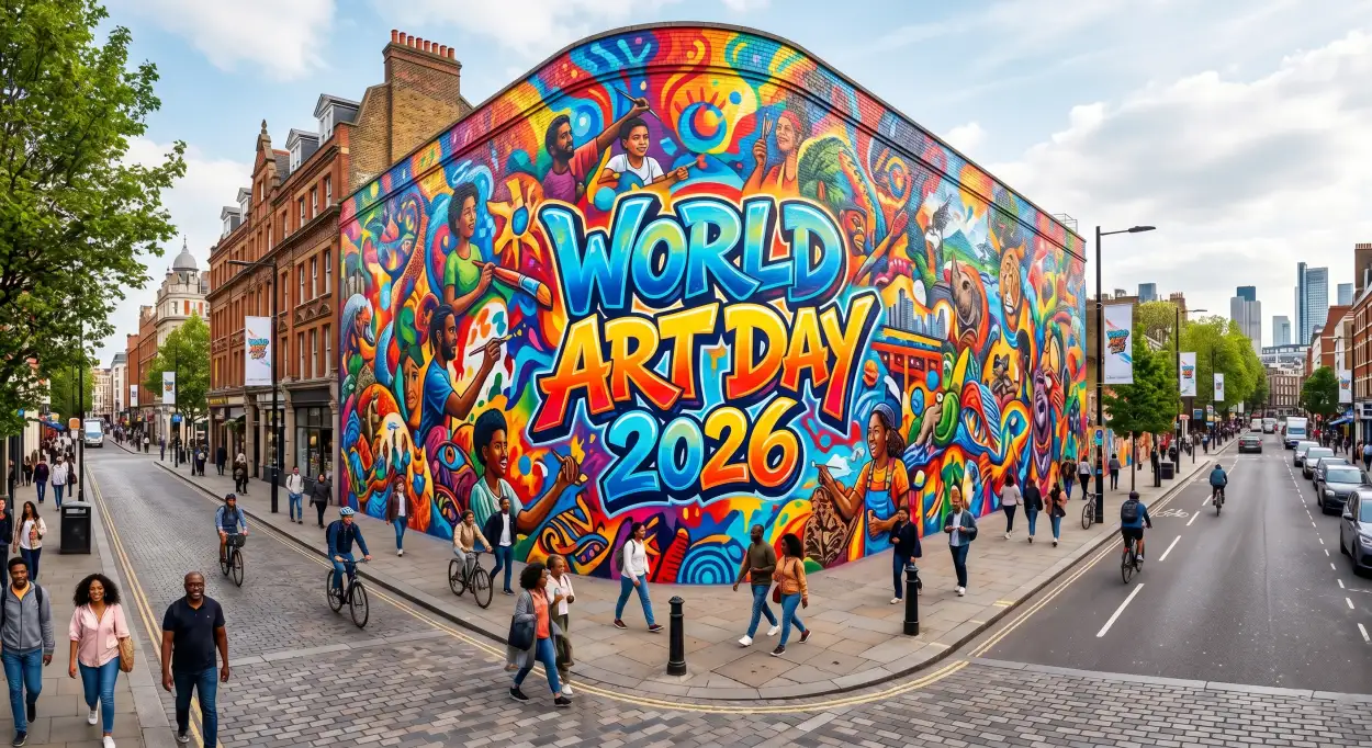 Free Download World Art Day Facts 2026 - High Quality World Art Day 2026 Wishes Image