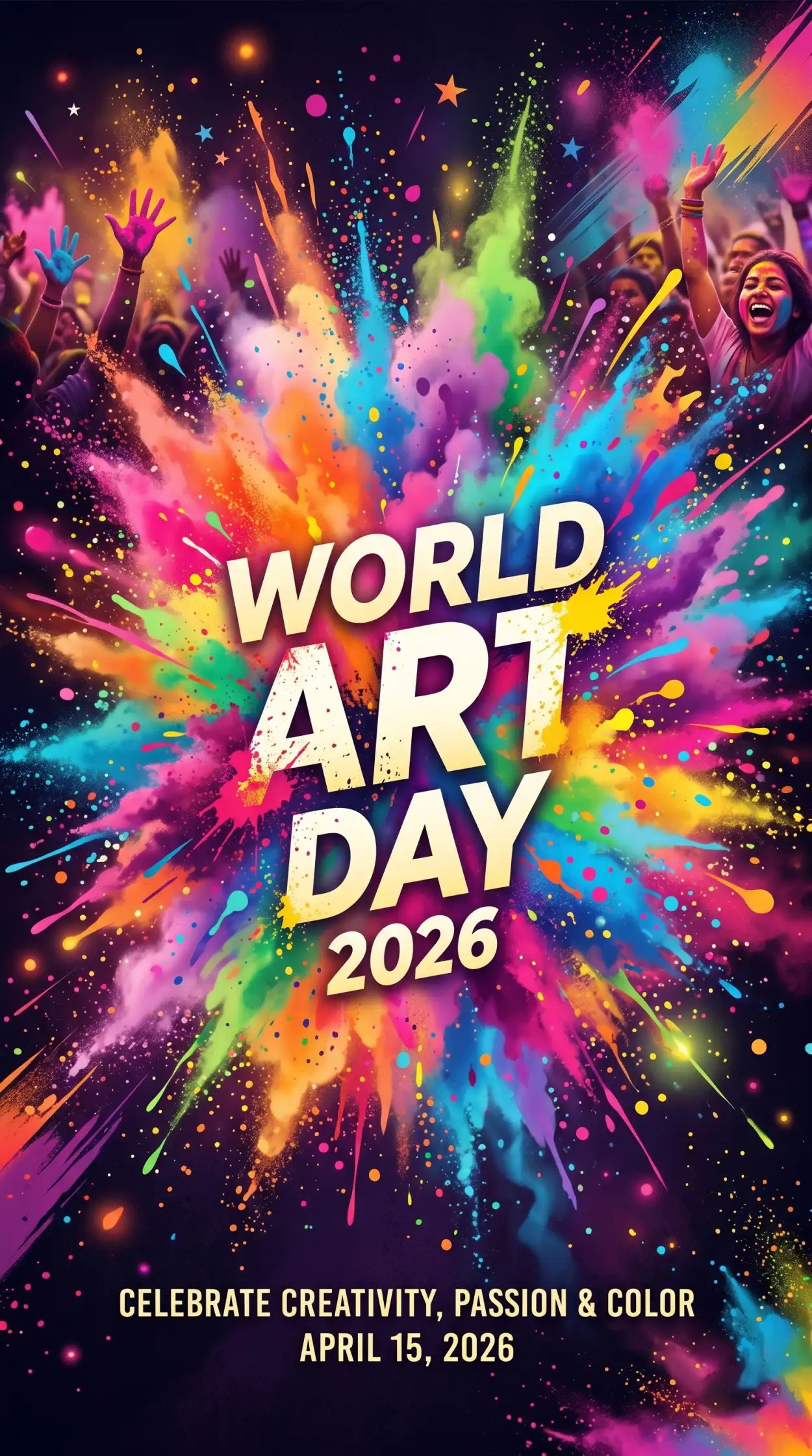 Free Download World Art Day Png Free Download 2 - High Quality World Art Day 2026 Wishes Transparent PNG