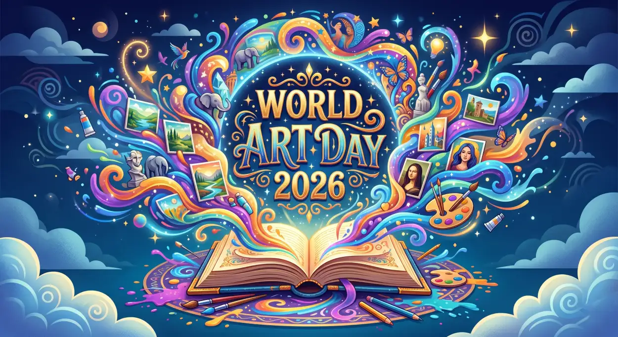 Free Download World Art Day Story Ideas 2026 - High Quality World Art Day 2026 Wishes Image
