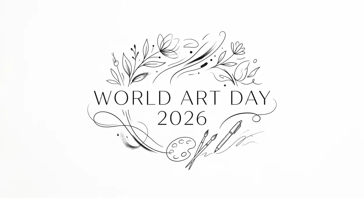 Free Download World Art Day Trending Designs 2026 - High Quality World Art Day 2026 Wishes Image