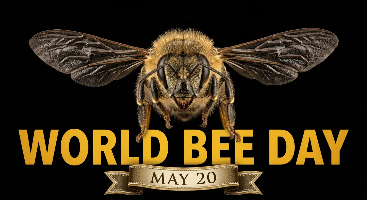 Free Download World Bee Day 2026 Bee Protection Campaign - High Quality World Bee Day 2026 Image