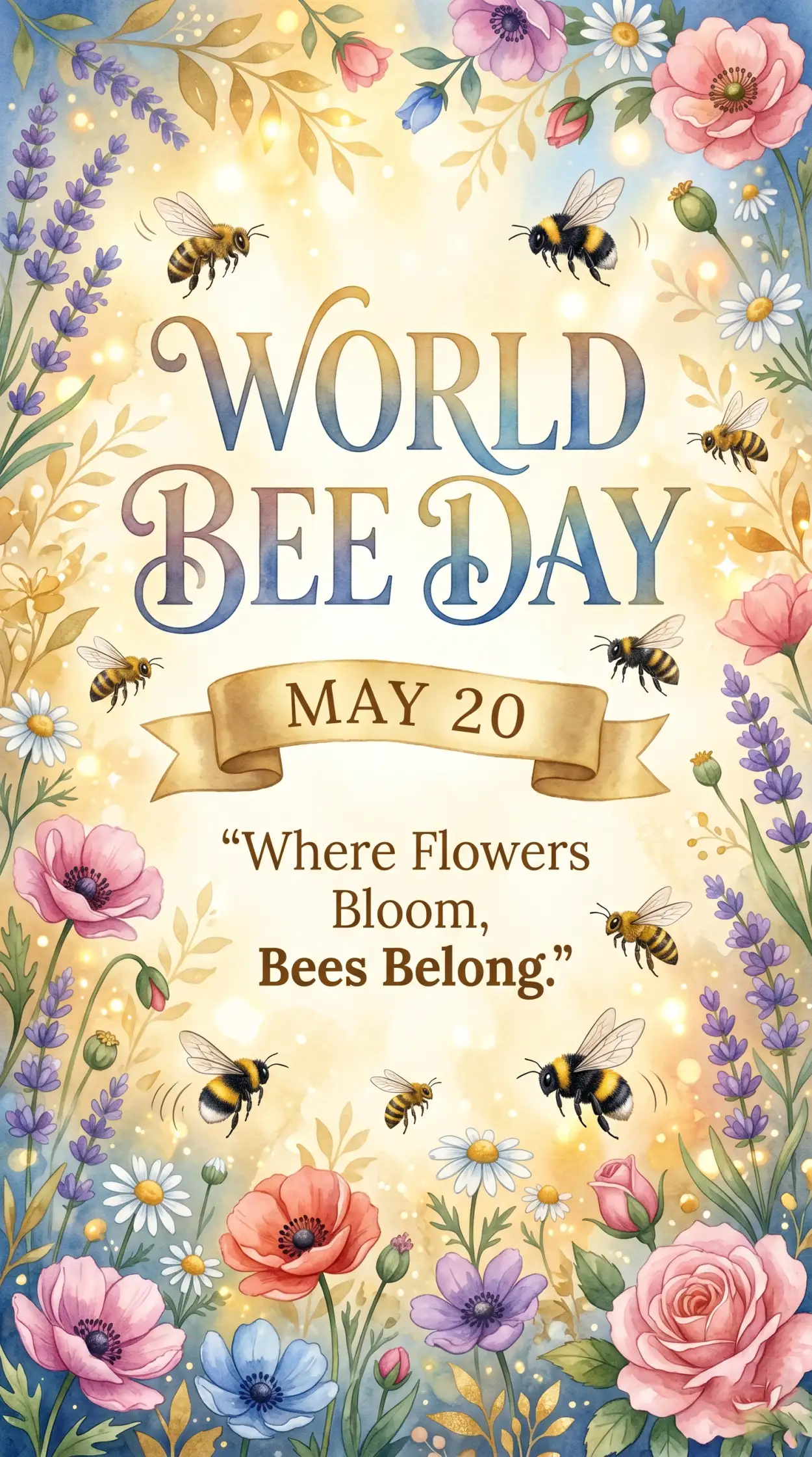 Free Download World Bee Day 2026 Flyer - High Quality World Bee Day 2026 Image
