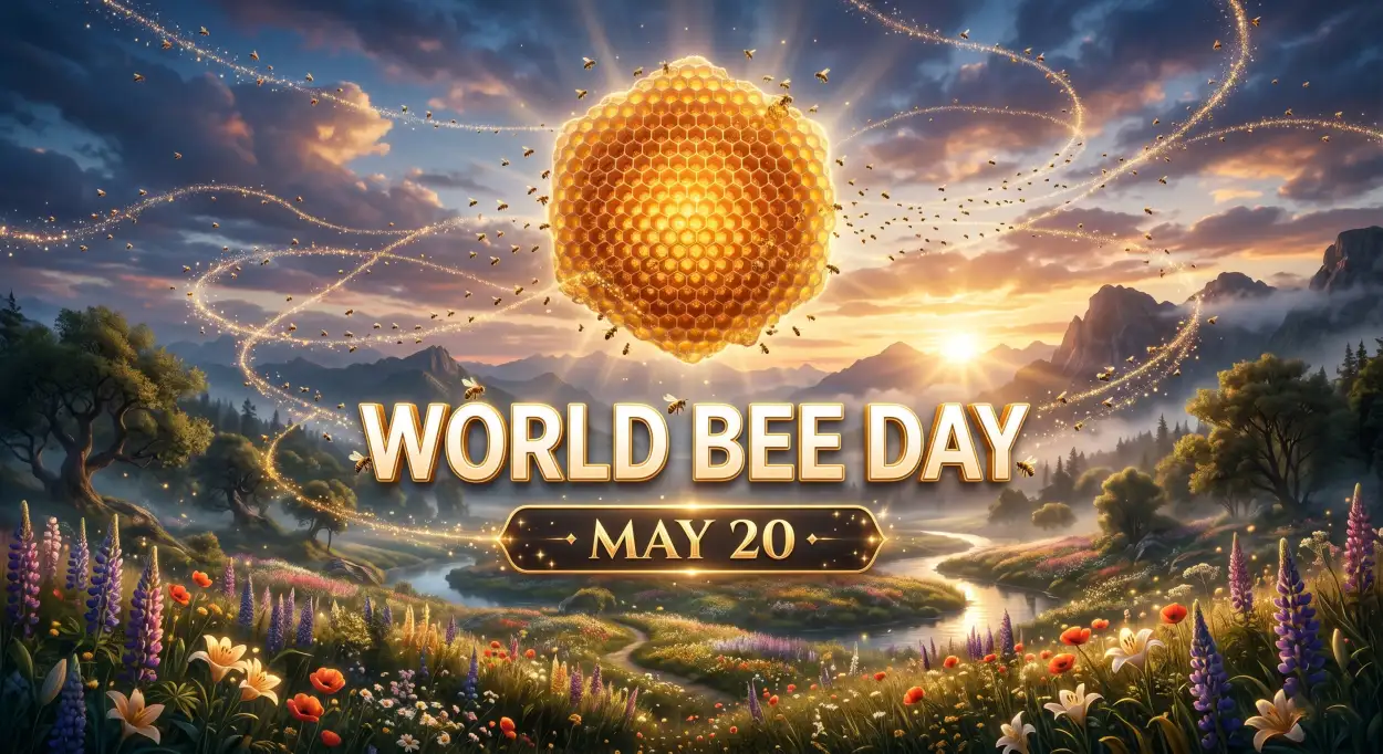 Free Download World Bee Day 2026 Hd Images - High Quality World Bee Day 2026 Image