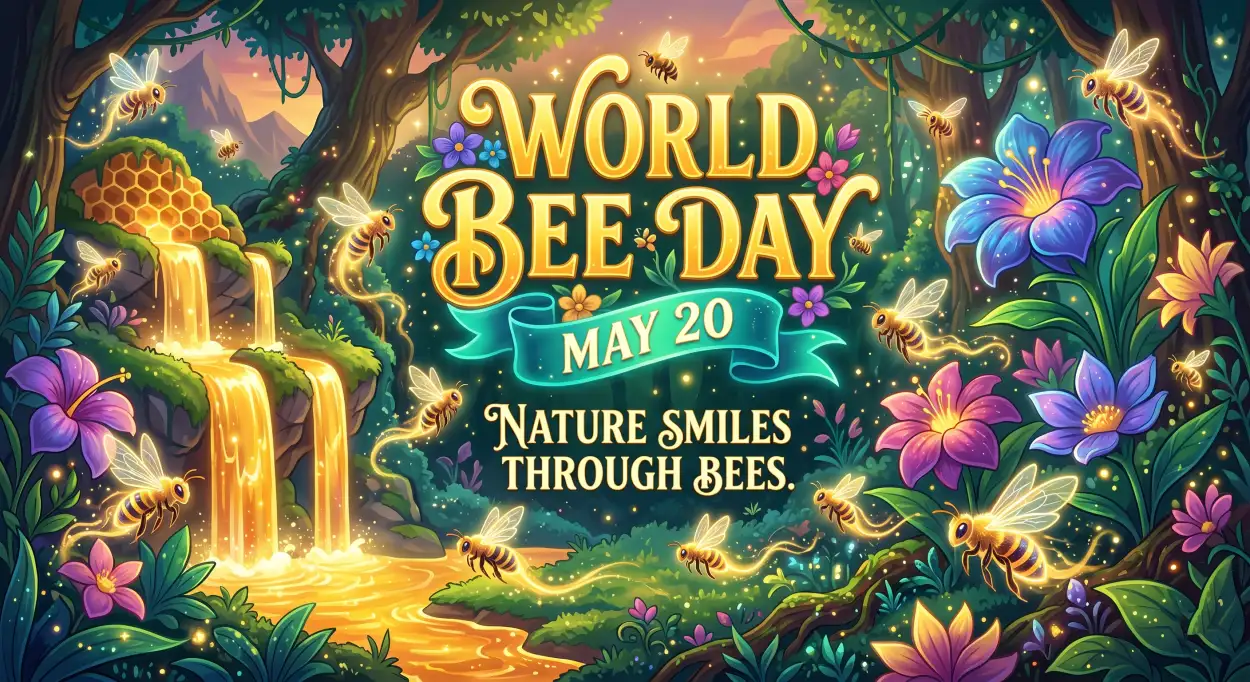 Free Download World Bee Day 2026 Instagram Post - High Quality World Bee Day 2026 Image
