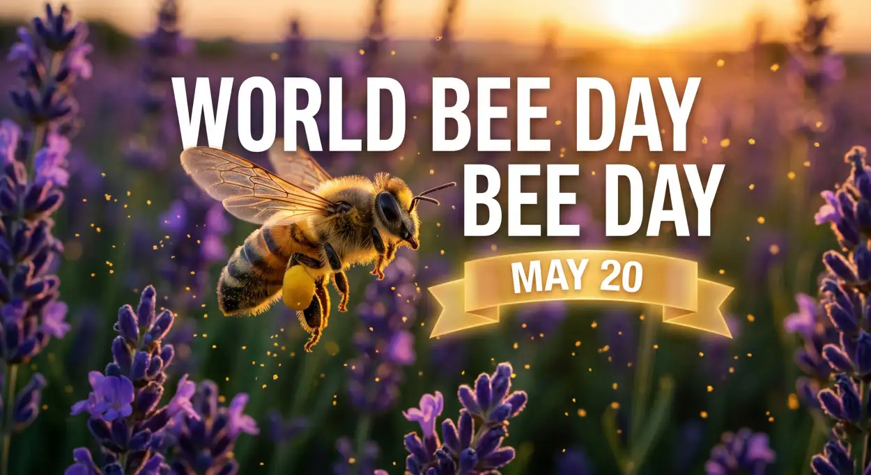 Free Download World Bee Day 2026 Social Media Post Ideas - High Quality World Bee Day 2026 Image