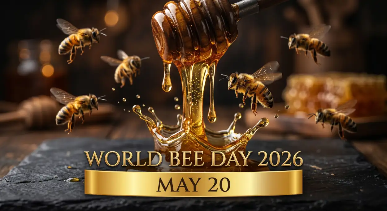 Free Download World Bee Day 2026 Theme - High Quality World Bee Day 2026 Image