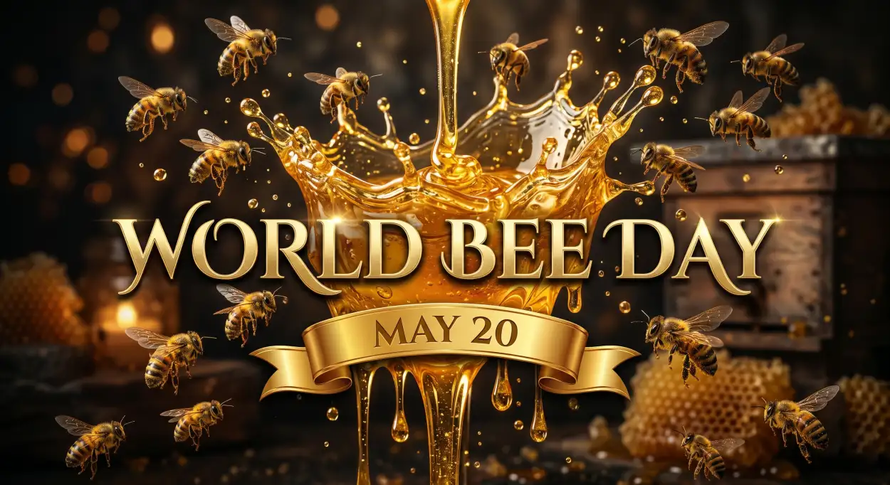 Free Download World Bee Day 2026 Wallpaper - High Quality World Bee Day 2026 Image