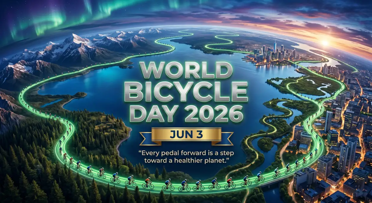 Free Download World Bicycle Day 2026 Bicycle Rally Images - High Quality World Bicycle Day 2026 Image