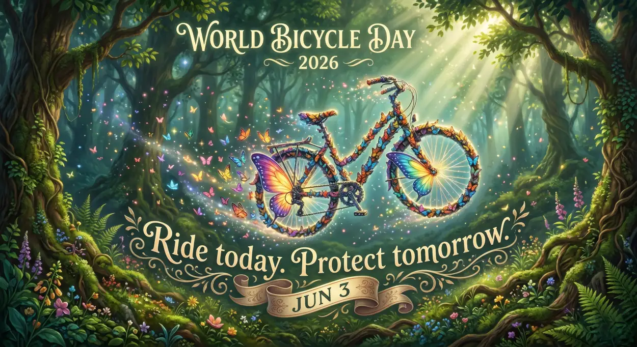Free Download World Bicycle Day 2026 Premium Background - High Quality World Bicycle Day 2026 Background Image